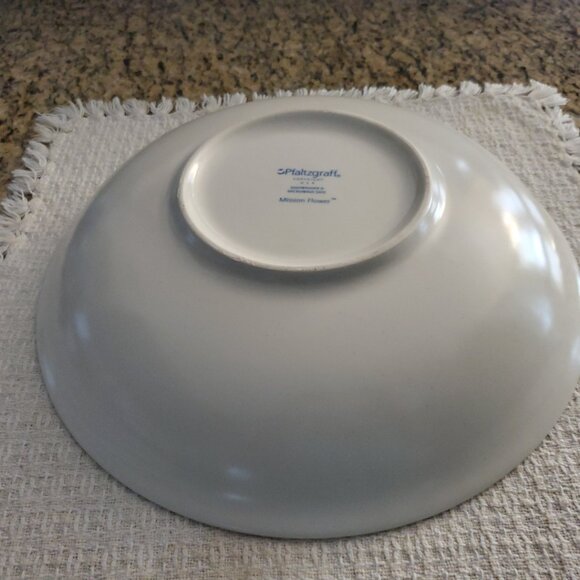 Pfaltzgraff ~ Mission Flower ~ 12" Large Round Pasta / Salad Serving Bowl RARE! - Picture 6 of 7